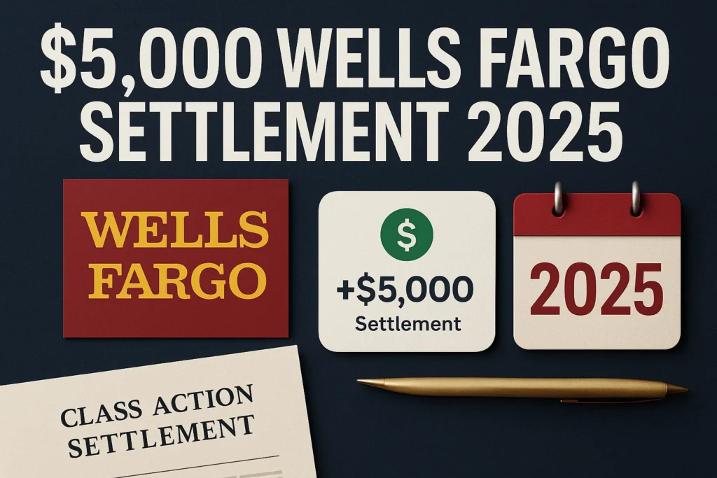 $5,000 Wells Fargo Settlement 2025: Who Qualifies & Check Payment Dates